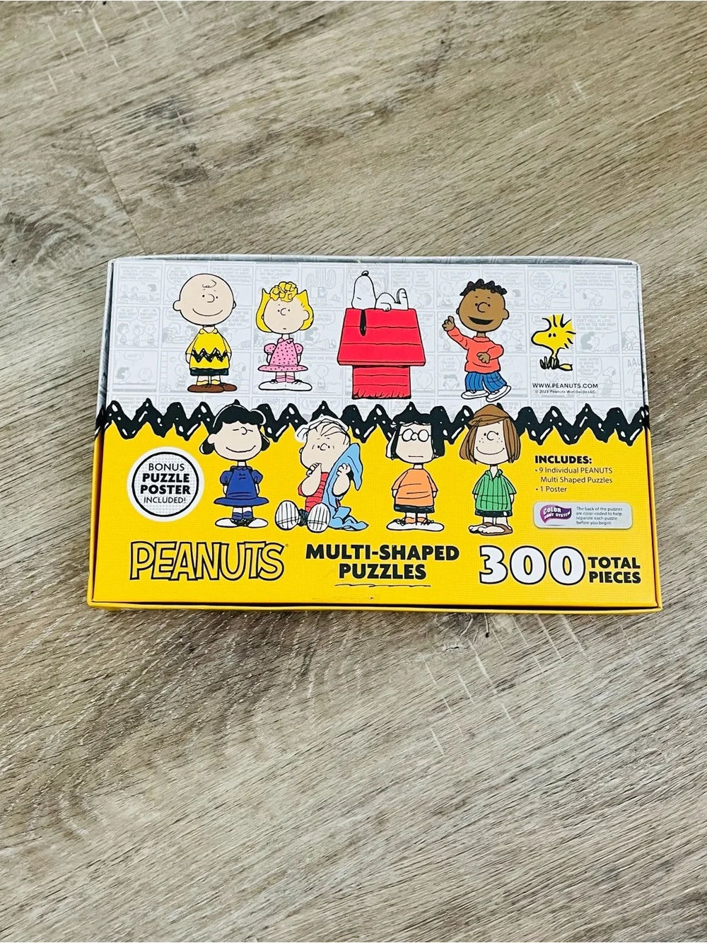 Peanuts Multi-Shaped Puzzles 300 Total Pieces – 9 Individual Character Puzzles